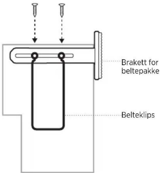 BOSE SoundComm B40 - Fest braketten til den kombinerte radio- og beltepakken - 2