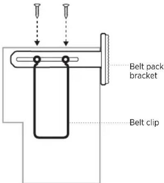 BOSE SoundComm B40 - Attach the bracket to your radio/belt pack - 2