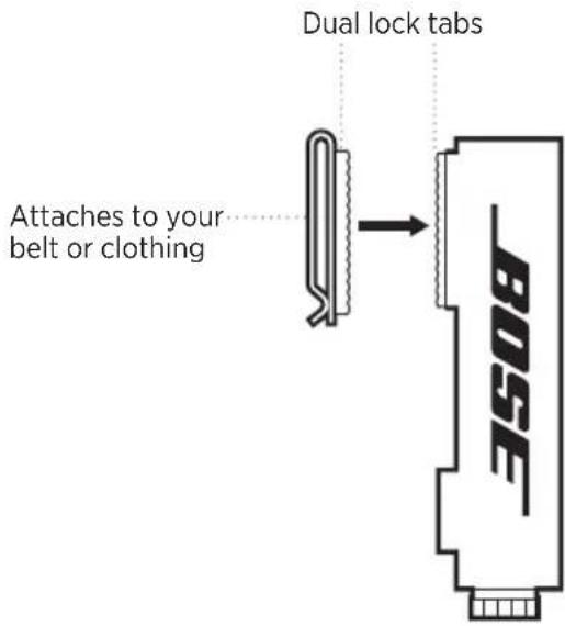 BOSE SoundComm B40 - USE THE BELT CLIP - 1