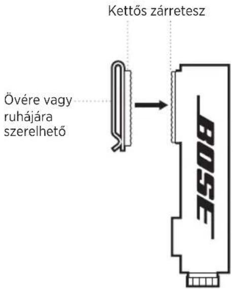 BOSE SoundComm B40 - AZ ÖVCSÍPTETŐ HASZNÁLATA - 1
