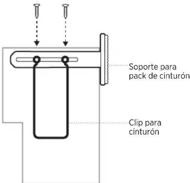 BOSE SoundComm B40 - Ajustar el soporte a la radio/pack de cinturón - 2