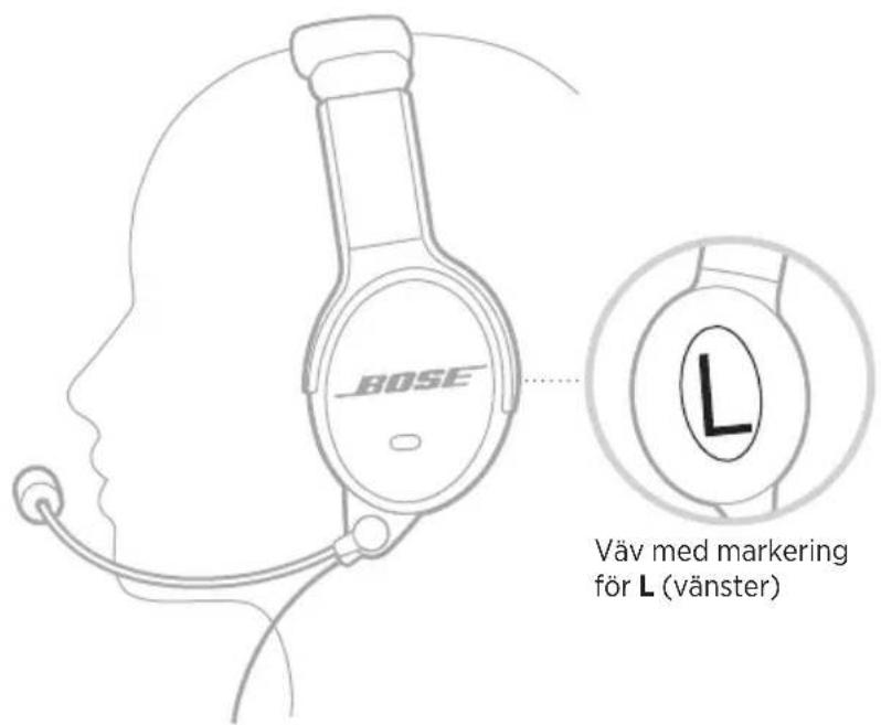 BOSE SoundComm B40 - SÄTTA PÅ HEADSETET - 1