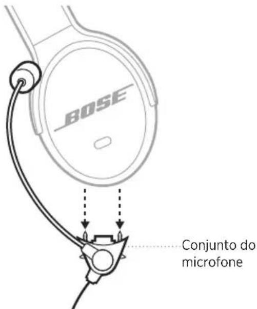 BOSE SoundComm B40 - MOVER O CONJUNTO DO MICROFONE (SOMENTE NO MODELO COM FONE DUPLO) - 1