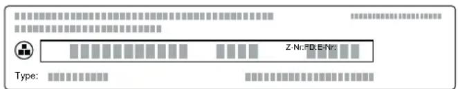 GAGGENAU VR414111 - Codice prodotto (E) e codice di produzione (FD) - 1