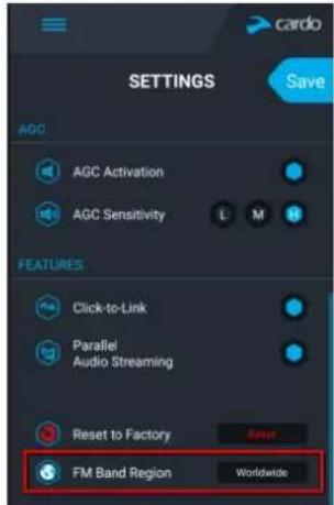 CARDO Smarth - GH:0.0.0.1 CONFIGURER LA BANDE FM - 1