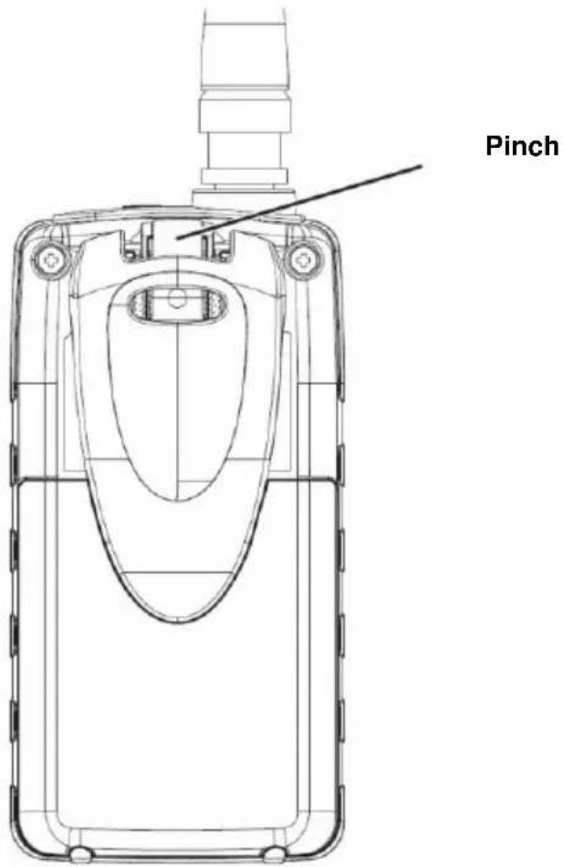 ALBRECHT AE 33 H - ATTACHING THE BELT CLIP - 1