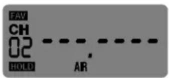 ALBRECHT AE 33 H - Frequenz manuell im Favoritenspeicher speichern - 1