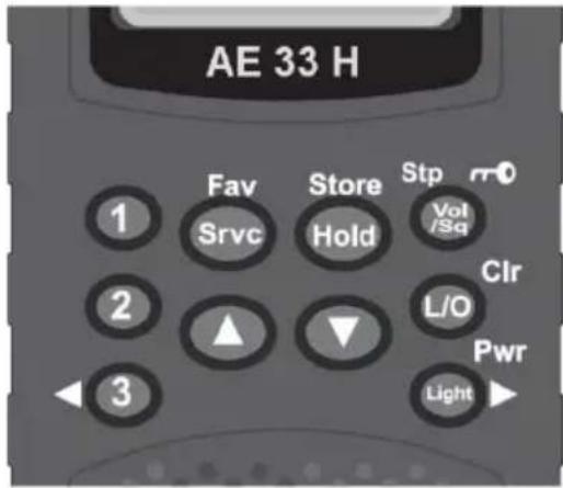 ALBRECHT AE 33 H - A LOOK AT THE KEYPAD - 1