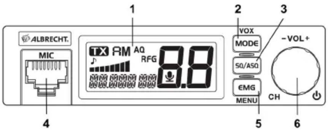 ALBRECHT AE 6120 VOX - Display - 1