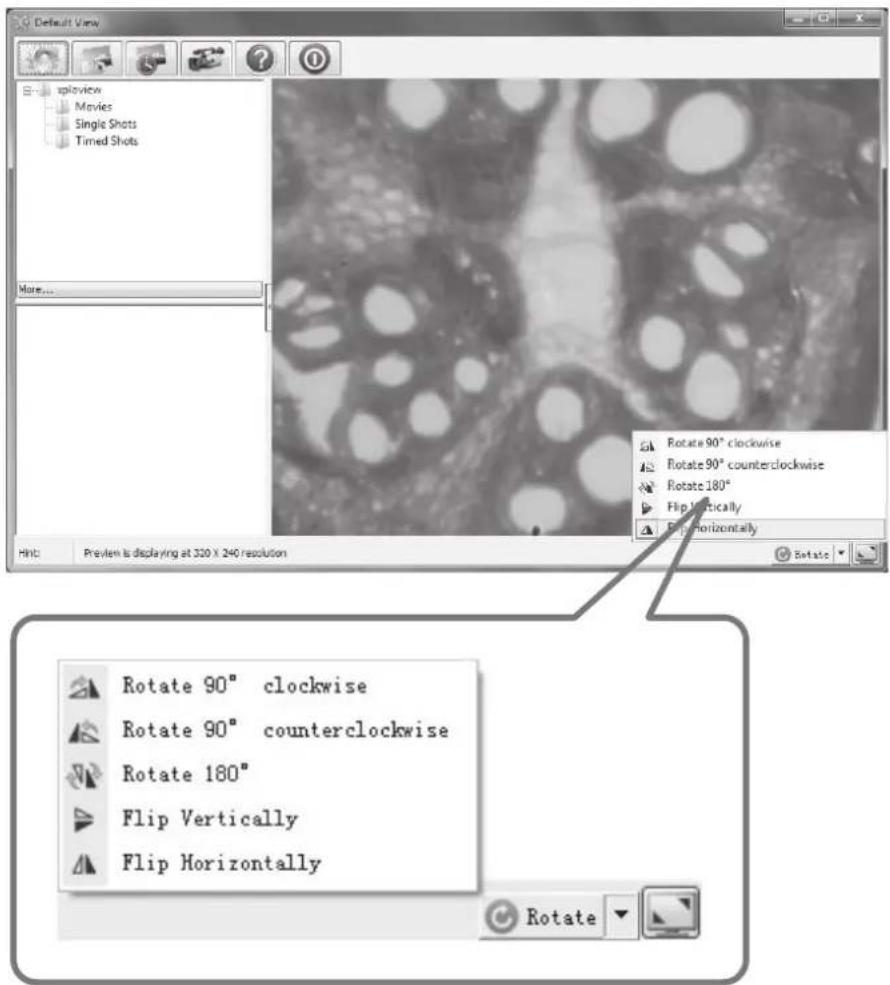 Reflecta DigiMicroscope Vario - Image rotation / flip - 1