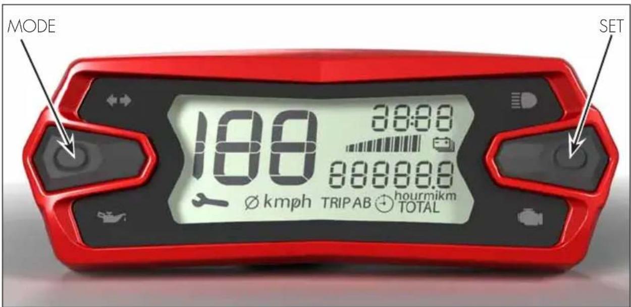 Beta RR 2T 250 (2017) - TABLE FONCTIONS DES BOUTONS - 1