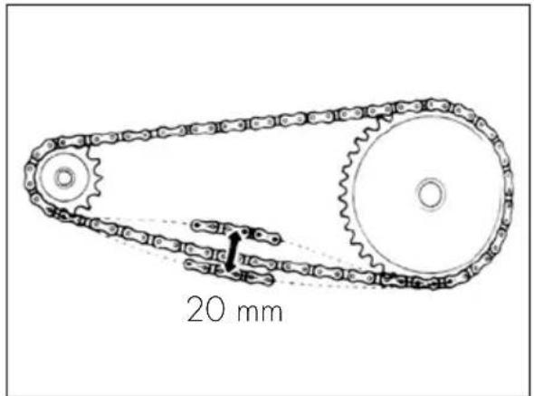 Beta RR 2T 125 (2019) - KETTINGSPANNING CONTROLEREN EN AANPASSEN - 1