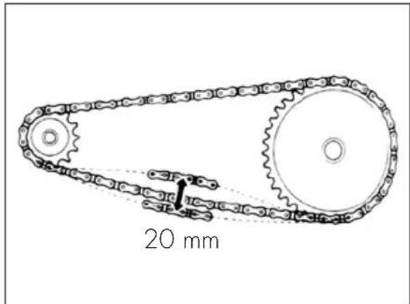 Beta RR 2T 125 (2019) - CONTRÔLE ET RÉGULATION TENSION DE LA CHÂINE - 1