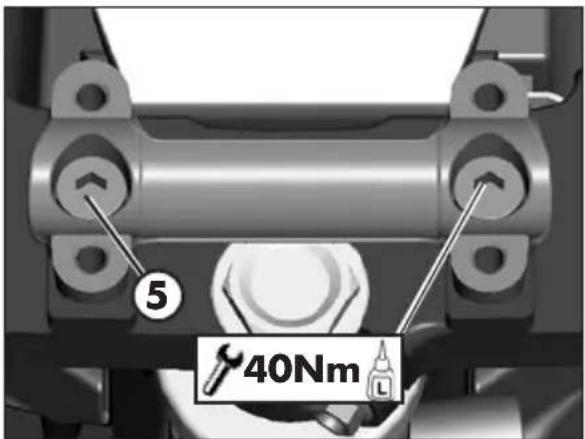 Beta RR 2T 125 (2019) - HANDLEBAR ADJUSTMENT U-BOLT POSITION ADJUSTMENT - 2