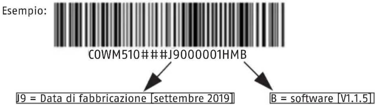 ABUS COWM510 - Data di fabbricazione e versione del software - 1