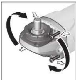 BOSCH GWS 18150 PL Professional - Şanzıman başının çevrilmesi - 1
