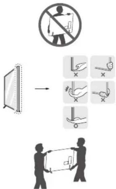 LG 86NANO85APA - Lifting and moving the TV - 1