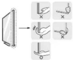LG 49UK6300BUB - Lifting and moving the TV - 2