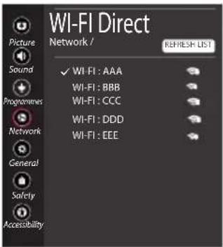 LG 49UK6300BUB - Wi-Fi Direct Setting - 1