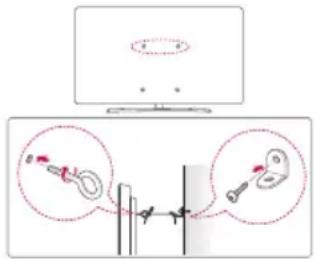 LG 49UK6300BUB - Fixation du téléviseur au mur - 1