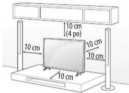 LG 43UN7300AUD - Installation sur une table - 1