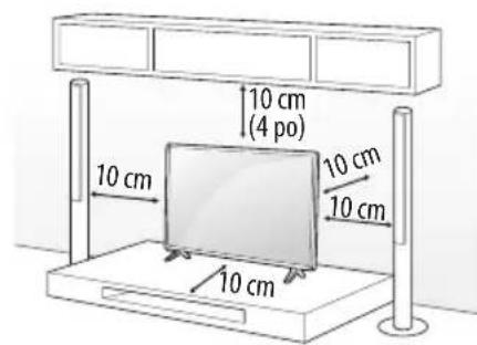 LG 65UN7300AUD - Installation sur une table - 1