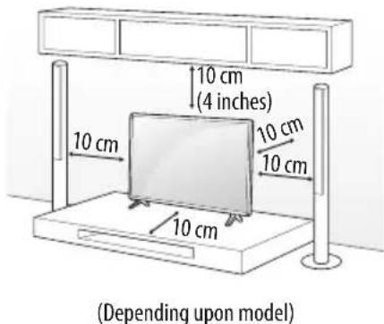 LG 65UN7300AUD - Mounting on the Table - 1