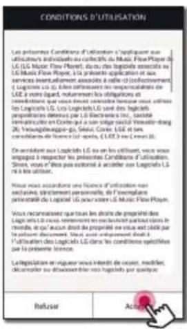 LG NP8740 - Prise en main de l'application Music Flow Player - 1