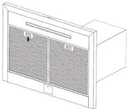 LG LSHD3089BD - Extraer los filtros de malla - 1