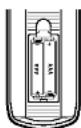 LG DF8912NH - Installation des piles de la télécommande - 1