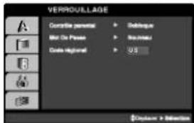LG DP171BN - VERROUILAGE (contrôle parental) - 1