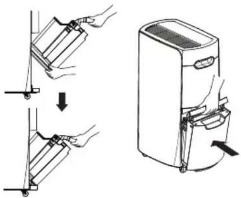 LG UD551GKG3 - Vaciado de la cubeta de agua - 5