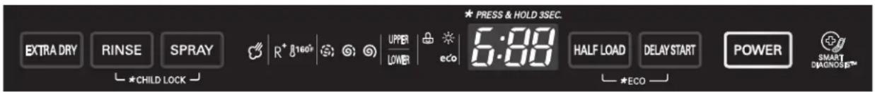 LG LDF8072ST - CONTROL PANEL - 1