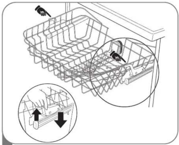 LG LDF8072ST - HEIGHT ADJUSTABLE UPPER RACK - 1