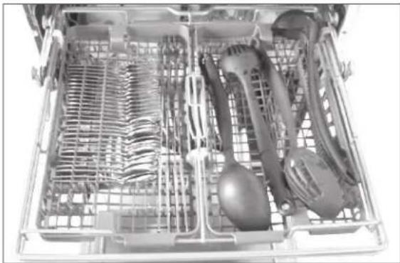 LG LDF8072ST - LOADING THE CUTLERY RACK (on some models) - 1