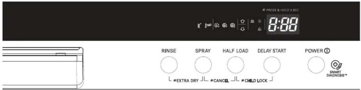 LG LDF8072ST - CONTROL PANEL - 1