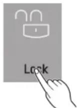 LG LRKNC0505V - Hold the Lock button for three seconds. - 1