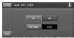 LG LAD9700 - Sauvegarde du code PIN (Save PIN Code) - 1