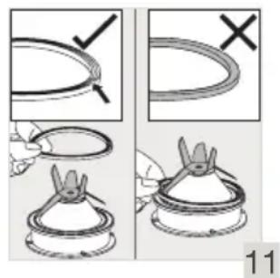 Diagram illustrating two steps of a hairpin or knotting process, with labeled arrows and cross symbols indicating removal or repair.