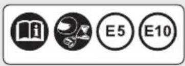 Honda CB125F (2021) - ETIQUETTE D'INFORMATIONS SUR LES PNEUS ET LA CHAINE DE TRANSMISSION - 1