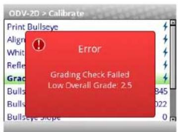 TSC T8206 - ODV-2D > Calibrage > Vérification du score - 2