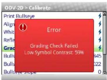 TSC T8208 - ODV-2D > Calibrage > Vérification du score - 3