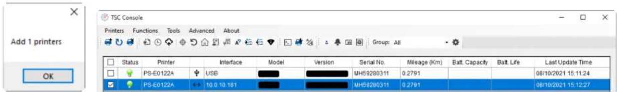 TSC PEX1120 - Définir l'interface Ethernet - 6