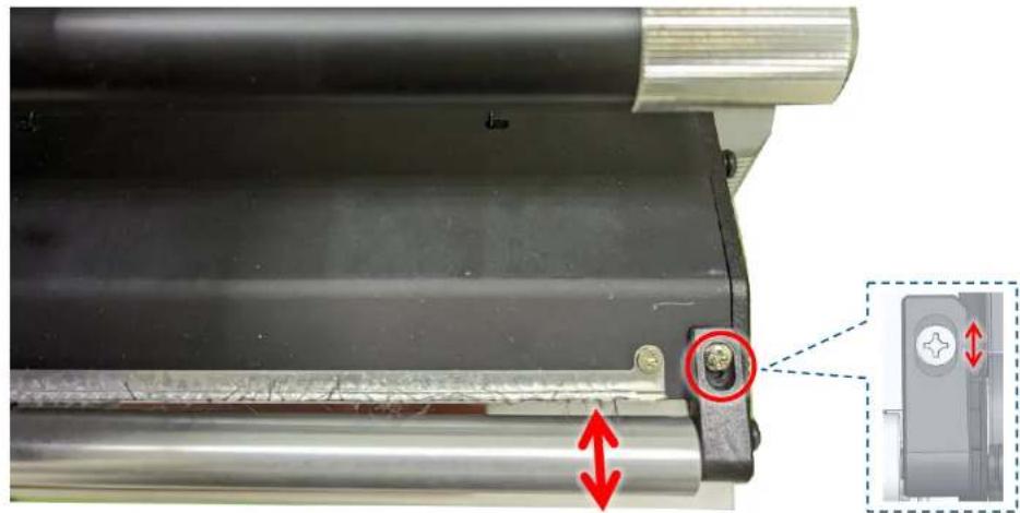 TSC PEX1120 - Réglage de la tension du ruban - 1