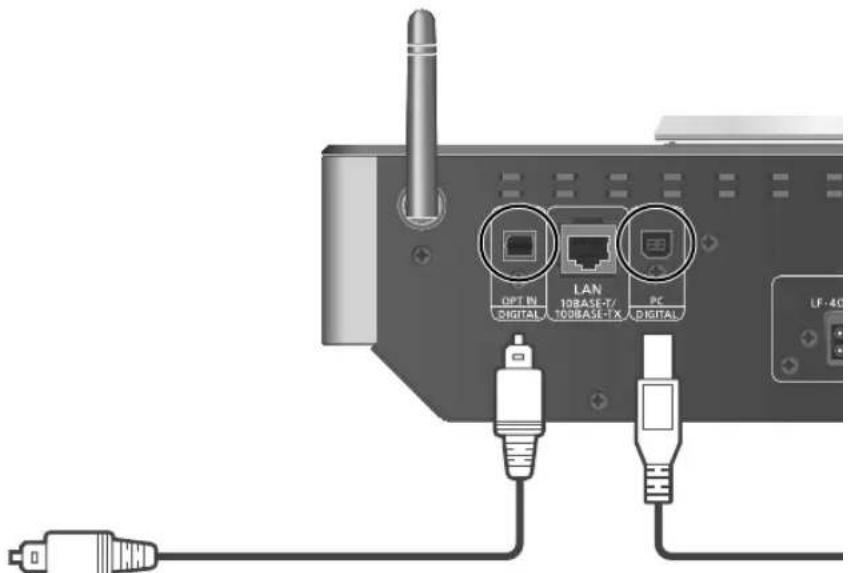 TECHNICS SAC100 - Verwendung eines digitalen Audio-Ausgangsgeräts - 2