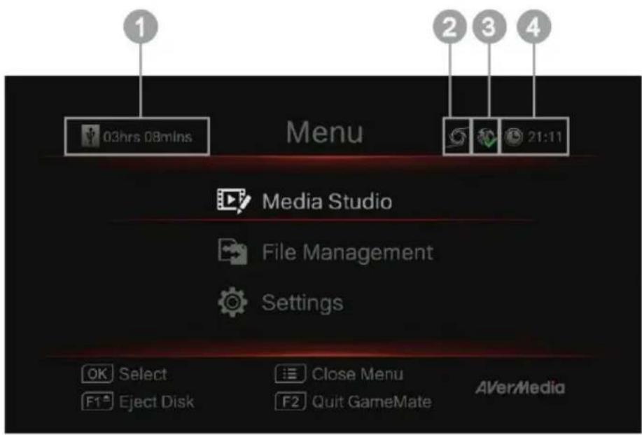AVERMEDIA Live Streamer Pop Filter BA310 - Chapter 6 OSD Menu - 1