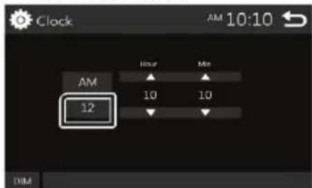 BLAUPUNKT Amsterdam 290 BT - Ρυθμίσεις ρολογιού - 2
