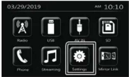 03/29/2019 AM 10:10 Radio USB AV IN SD Phone Streaming Settings Mirror Link