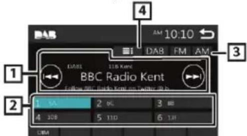 BLAUPUNKT Amsterdam 290 BT - DAB tuner használatának alapjai - 1