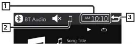1 2 BT Audio AM 10:10 3 Song Title